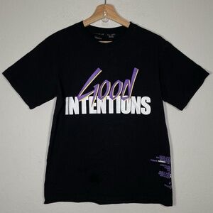 Nav X VLONE Doves Good Intentions Black Purple T Shirt Men Size Small Tour Merch